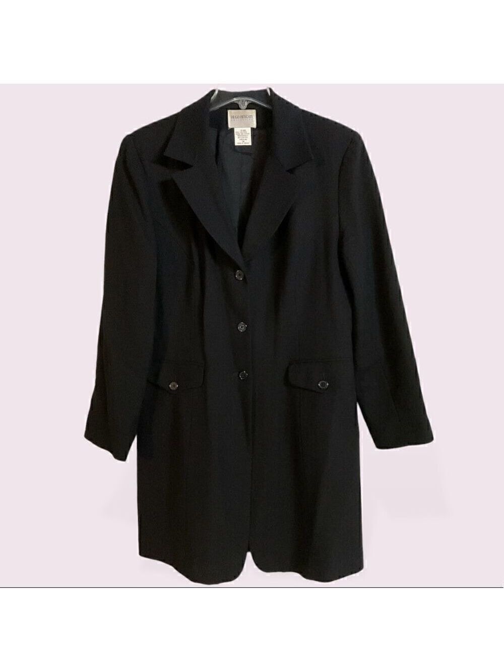 Hugo Buscati Wool Blazer Double Breasted Plus Size 16